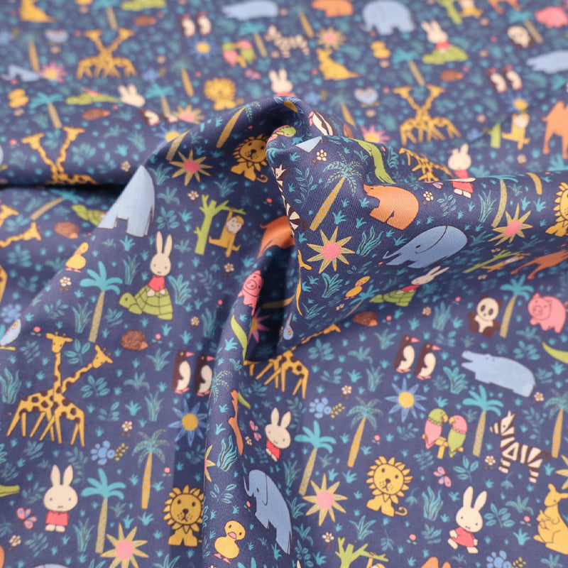 Liberty Fabrics Tana Lawn™ Cotton - Zoology - Navy Blue