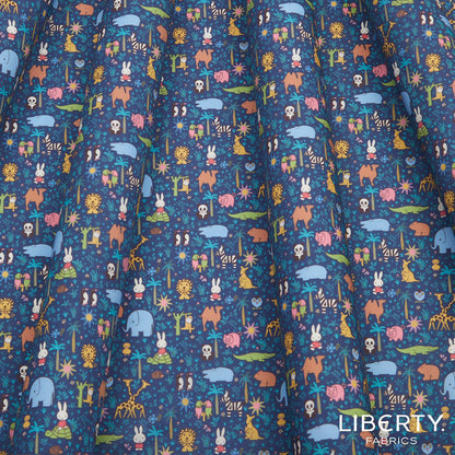 Liberty Fabrics Tana Lawn™ Cotton - Zoology - Navy Blue