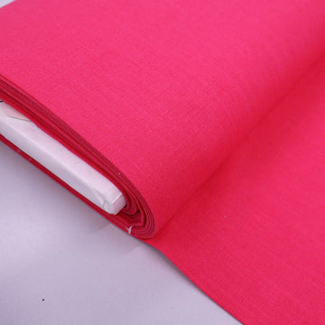 75% Linen 25% Cotton Bright Pink Linen Cotton Mix Fabric