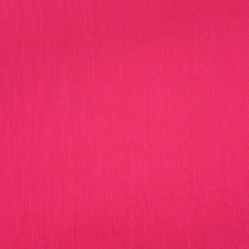 75% Linen 25% Cotton Bright Pink Linen Cotton Mix Fabric