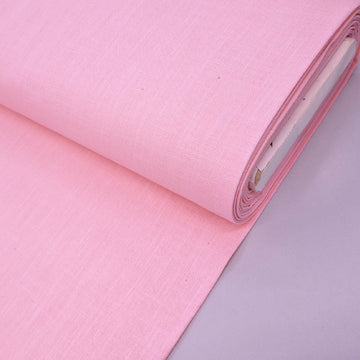 Washed Linen Rich Dressmaking Fabric - Candy Floss Pink