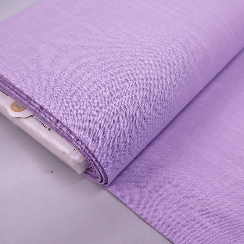 75% Linen 25% Cotton Lilac Linen Cotton Mix Fabric