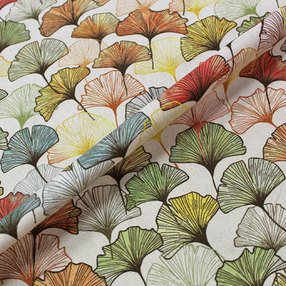 Linen Look Furnishing - Autumn Ginkgo