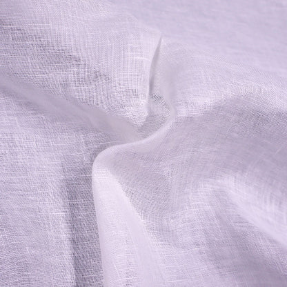 100% Linen Loose Weave Linen Muslin Fabric - Bright White