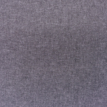 55% Linen and 45% Cotton Linen Blend Chambray Fabric - Plain Dark Grey