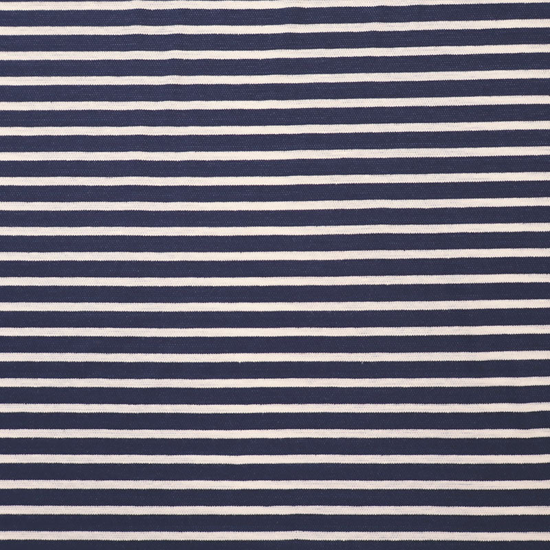 Linen and Cotton Jersey - Stripe - Navy