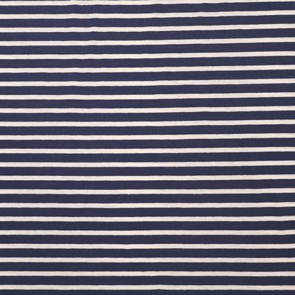 Linen and Cotton Jersey - Stripe - Navy