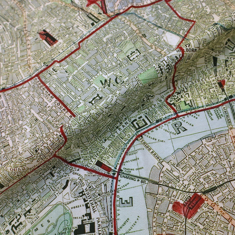 London Map Match Factory Panel Fabric