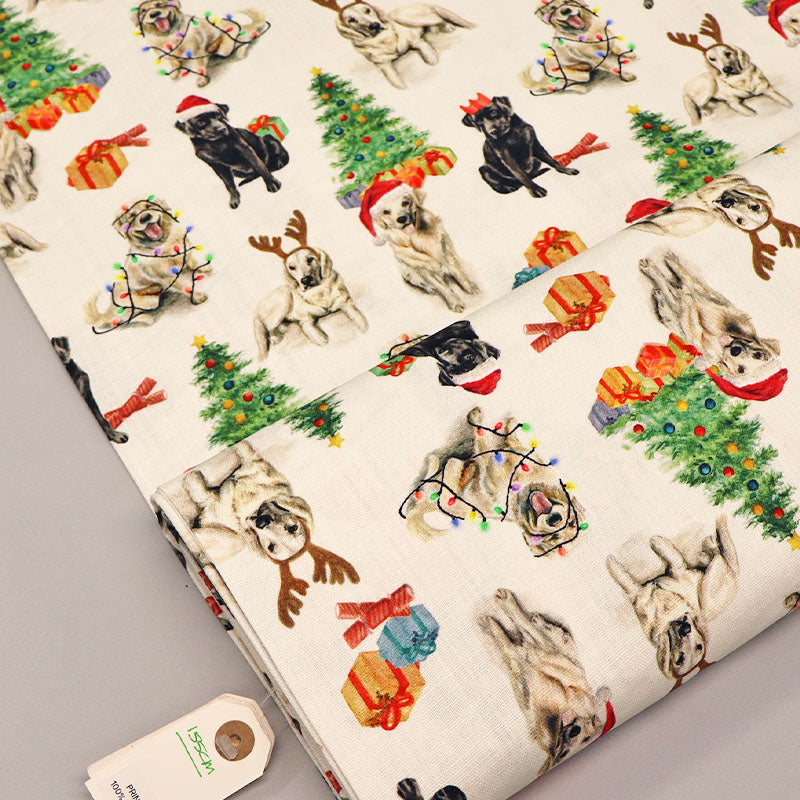 Medium Weight Cotton - Dogs in Hats