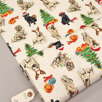 Medium Weight Cotton - Dogs in Hats