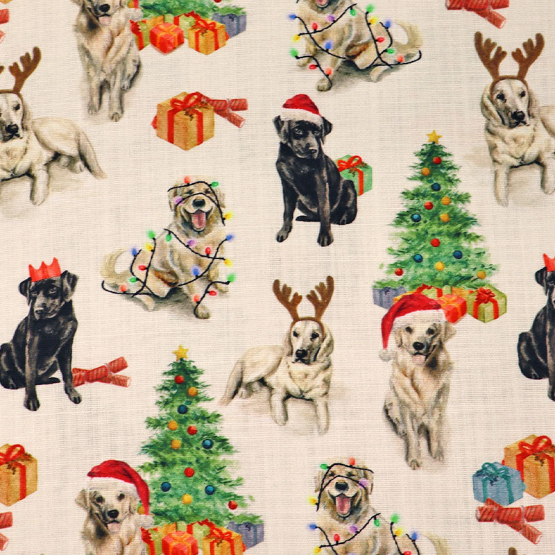 Medium Weight Cotton - Dogs in Hats