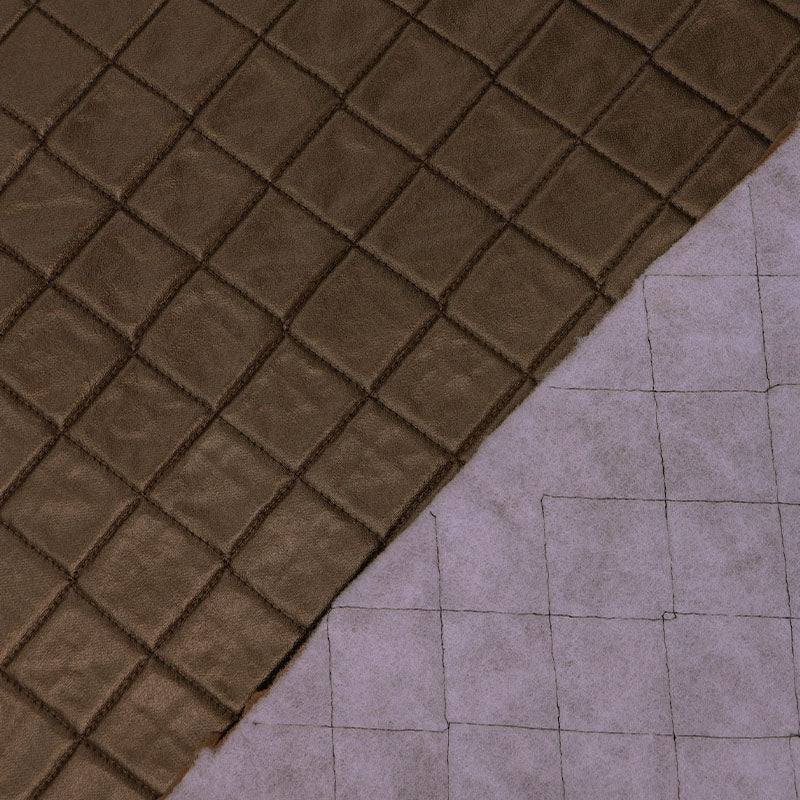 Vintage Metallic Quilted PVC - Bronze