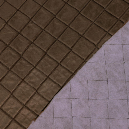 Vintage Metallic Quilted PVC - Bronze