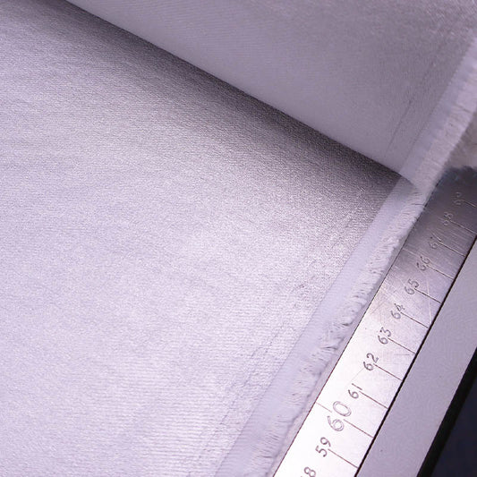 70% Viscose 23% Nylon 5% Polyurethane 2% Elastane Silver Metallic Stretch Twill Fabric