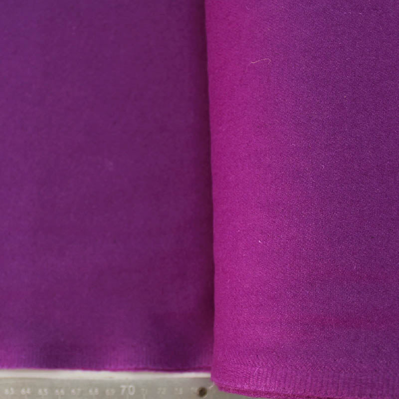 100% Wool  Purple Wool Fabric