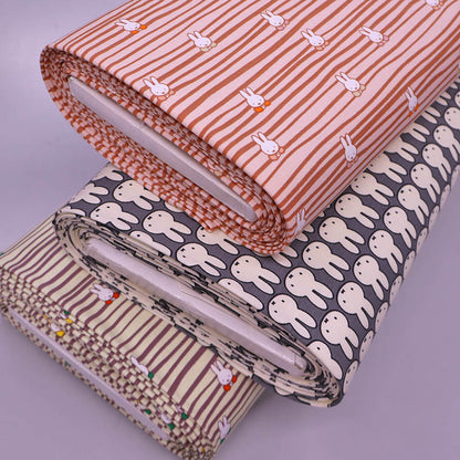 100CM REMNANT Cotton Elastane Jersey - Grey - Miffy