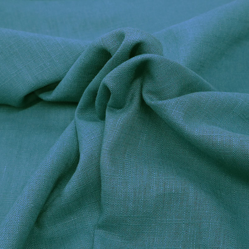 Nearly Pure Washed Linen - Petrol