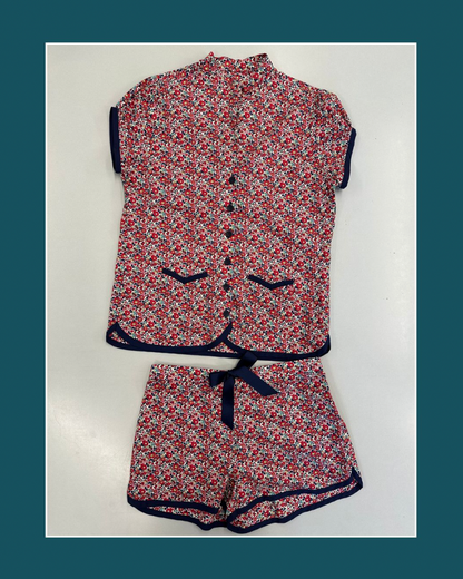 Red Dressmaking Cotton Lawn - Bertha