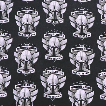 Novelty Cotton - Black - The Mandalorian - This is the Way