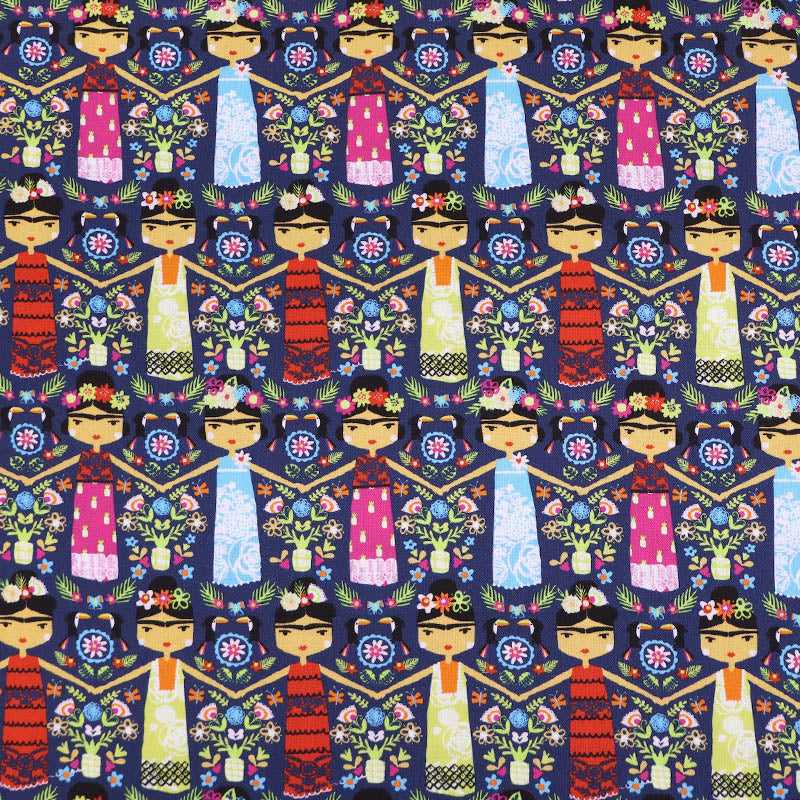 100% Cotton Frida Kahlo Children's Fabric - All About the Brow