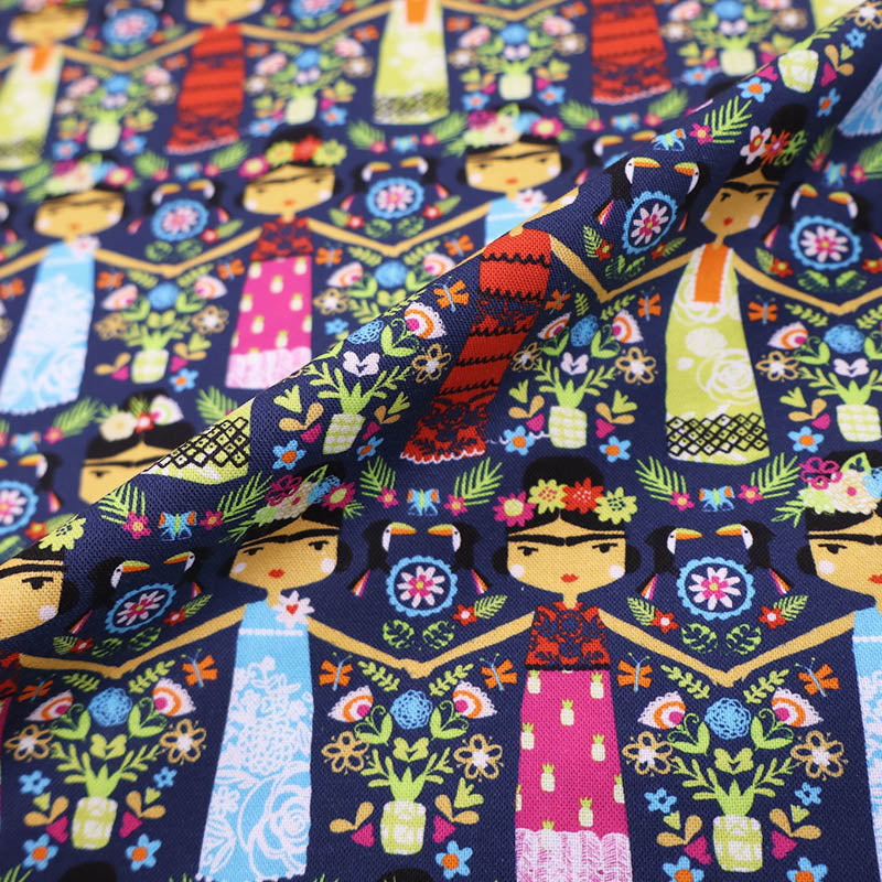 100% Cotton Frida Kahlo Children's Fabric - All About the Brow