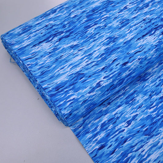 100% Cotton Blue Sea Print Patchwork and Quilting Fabric
