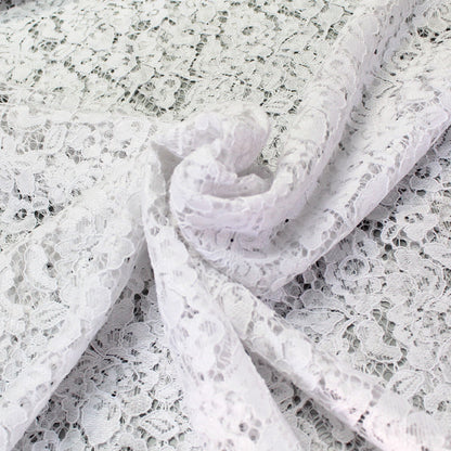 White Lace Fabric Nylon corded