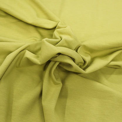  95% Cotton 5% Elastane Lime Green Organic Cotton Jersey Fabric 