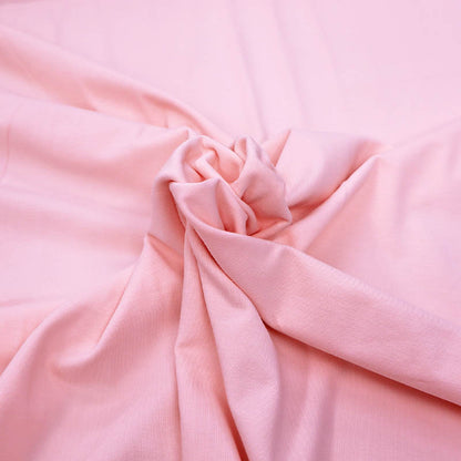 95% Cotton 5% Elastane Pale Pink Organic Cotton Jersey Fabric