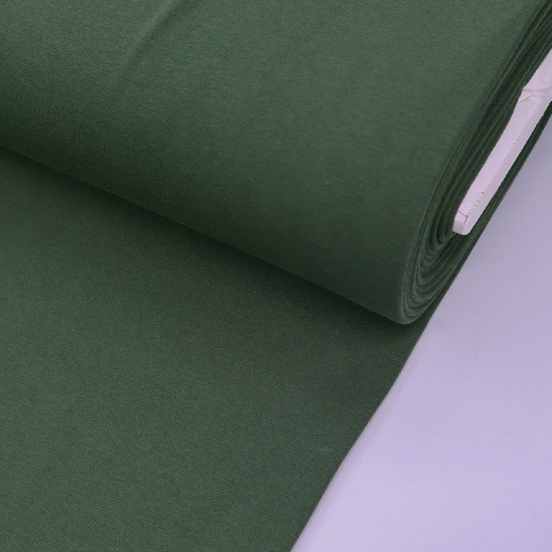 Organic Heavy Sweat Shirting Dark Green Fabrics Galore