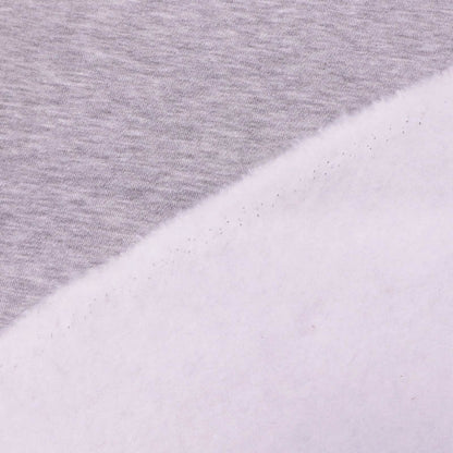 82% Organic Cotton 18% Recycled Polyester Pale Grey Marl Sweatshirt fabric