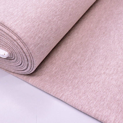 82% Organic Cotton 18% Recycled Polyester Pale Taupe Marl Sweatshirt fabric