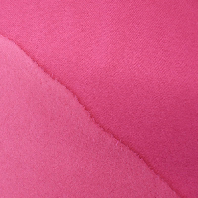 82% Organic Cotton 18% Recycled Polyester Pink Heavyweight Sweatshirt fabric