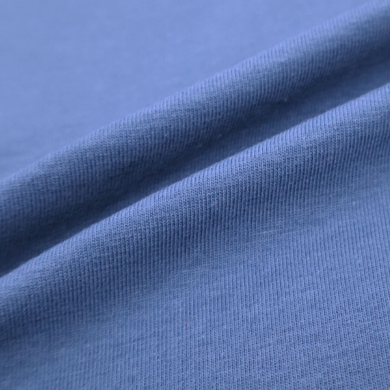 Organic Cotton Elastane Jersey - Denim Blue 95% cotton 5% elastane