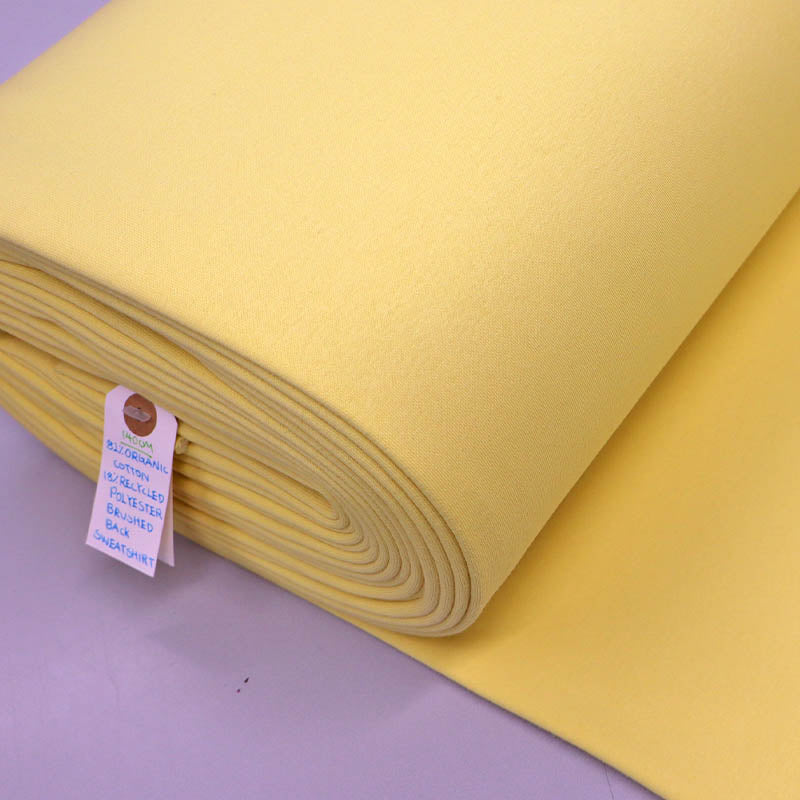 Organic Heavy Sweatshirting - Butter Yellow