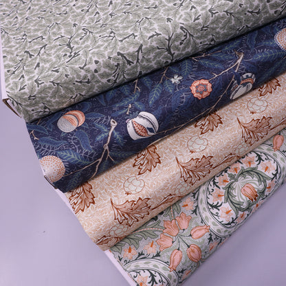 Organic William Morris Quilting Cotton - Pomegranate