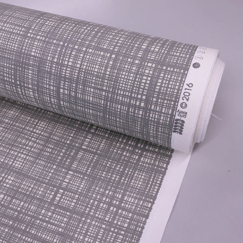 Orla Kiely Furnishing Fabric - Scribble - Cool Grey 100% cotton
