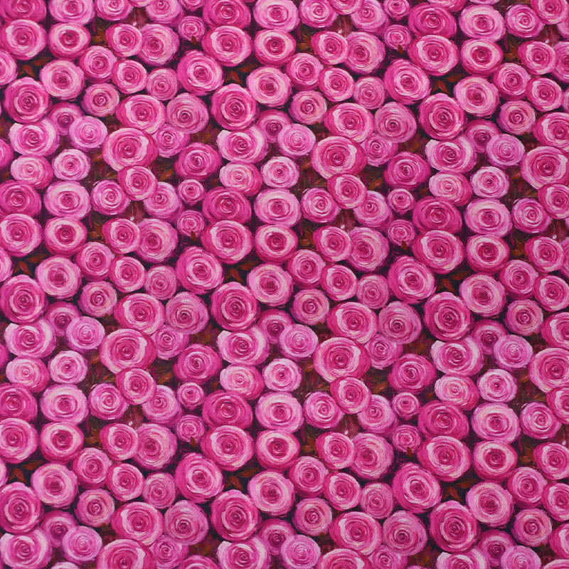 100% Cotton Fabric - Pink Roses