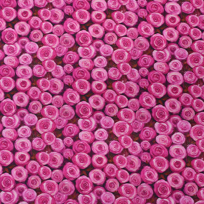 Patchwork Cotton - Pink - Roses