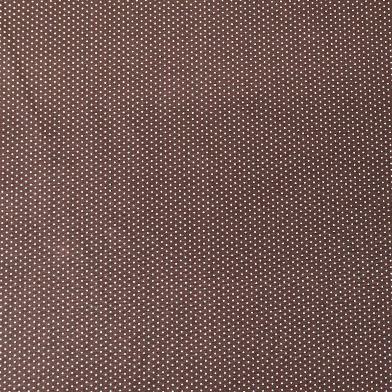 100% Cotton Poplin Pin Dot Polka Dot Fabric - Brown