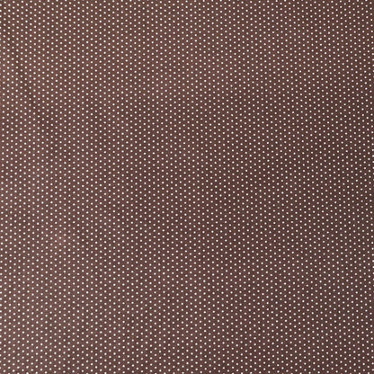 Pin Dot Cotton Poplin - Brown