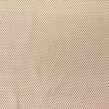 Pin Dot Cotton Poplin - Cream and Brown