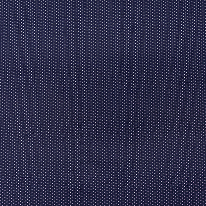 Pin Dot Cotton Poplin - Navy