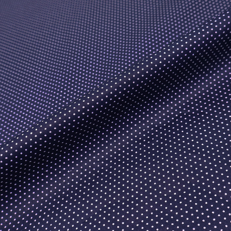 Pin Dot Cotton Poplin - Navy