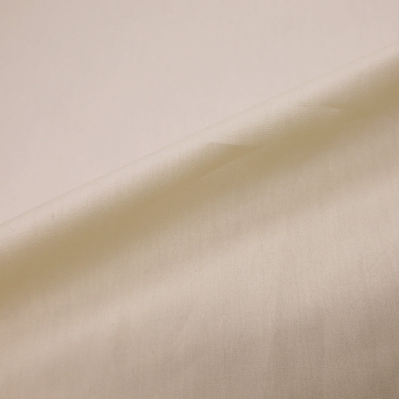 100% Cotton Plain Cream Cotton Poplin Fabric