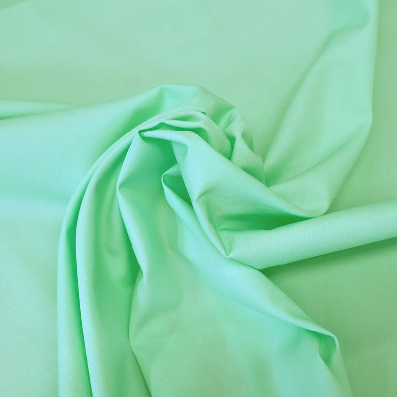 100% Cotton Light Pistachio Green Poplin Fabric