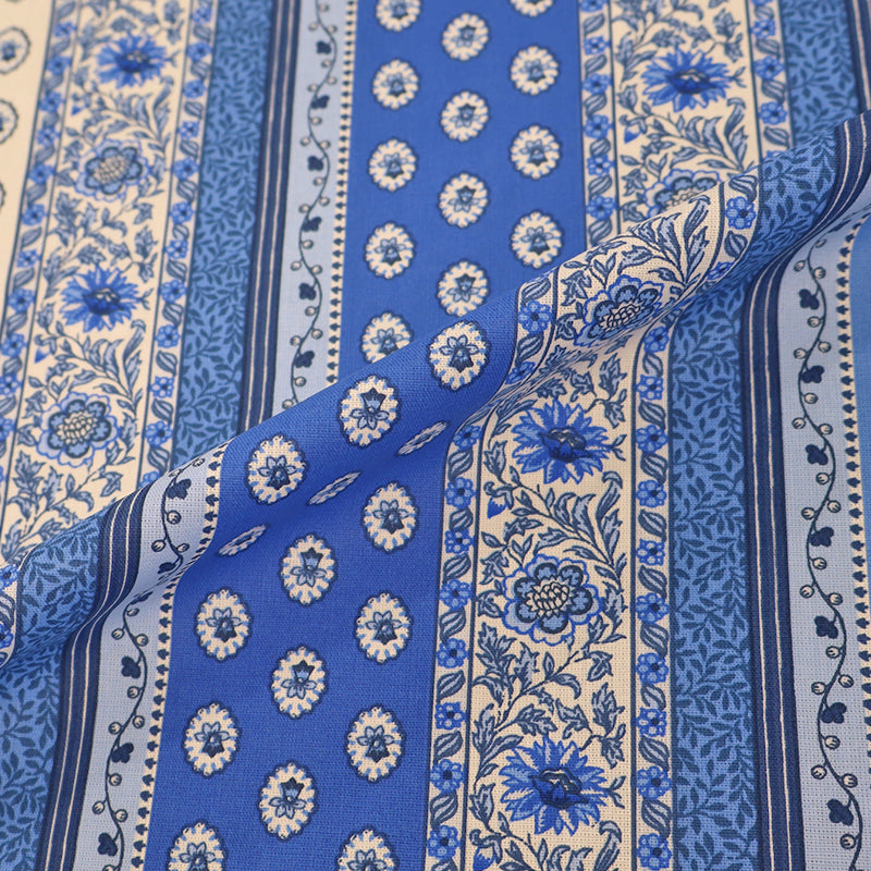 Plain Weave - Blue - Provençal Stripe
