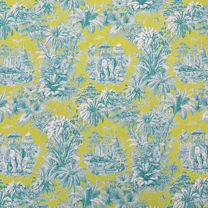 Plain Weave - Lime Green and Petrol Blue - Kipling