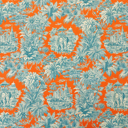 Plain Weave - Orange and Petrol Blue - Kipling