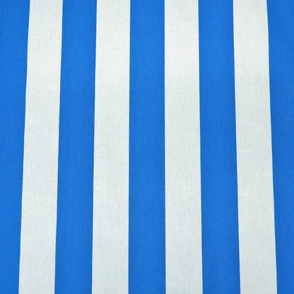 Plain Weave 5cm Stripe - Bright Blue and Pale Blue